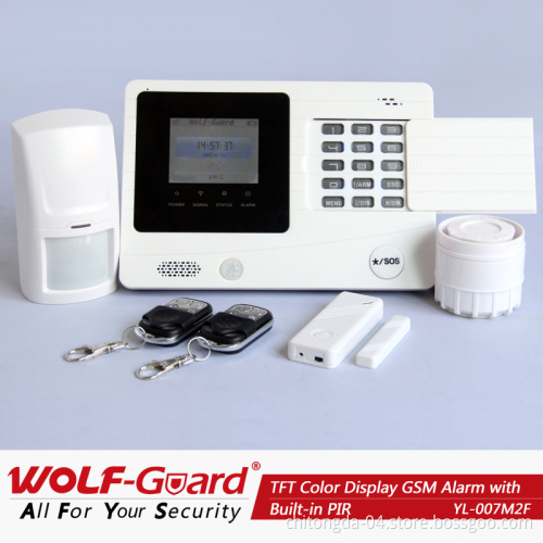 GSM SMS Alarm System Wireless with PIR Detecting Function